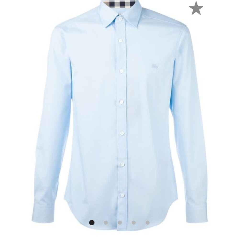 Authentic Light Blue Burberry Check Shirt